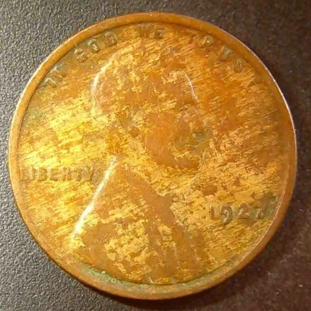 1927 Lincoln Wheat Cent Woody or Tiger Stripes Grade VF - Lot 182